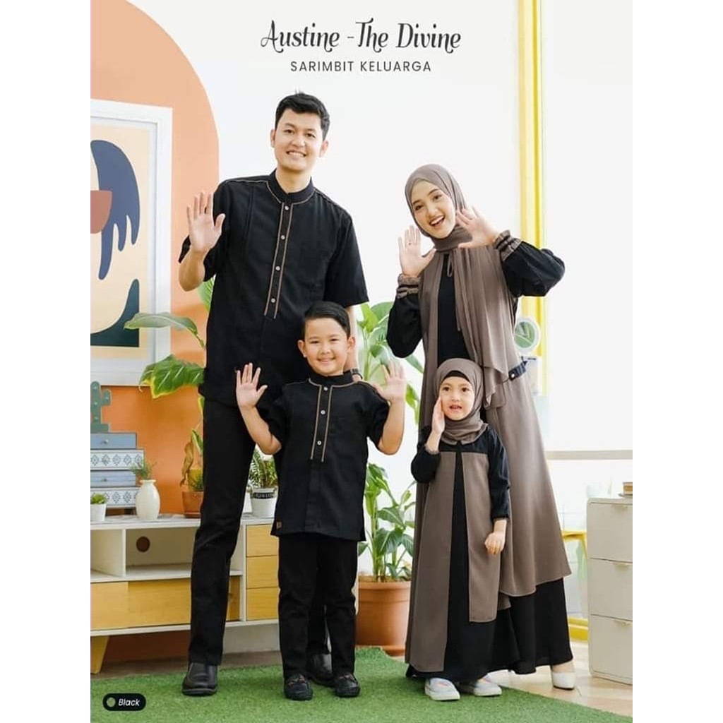 GAMIS COUPLE SARIMBIT KELUARGA / FREE HIJAB PASHMINA / COUPLE KELUARGA / KOKO COUPLE / GAMIS COUPLE 