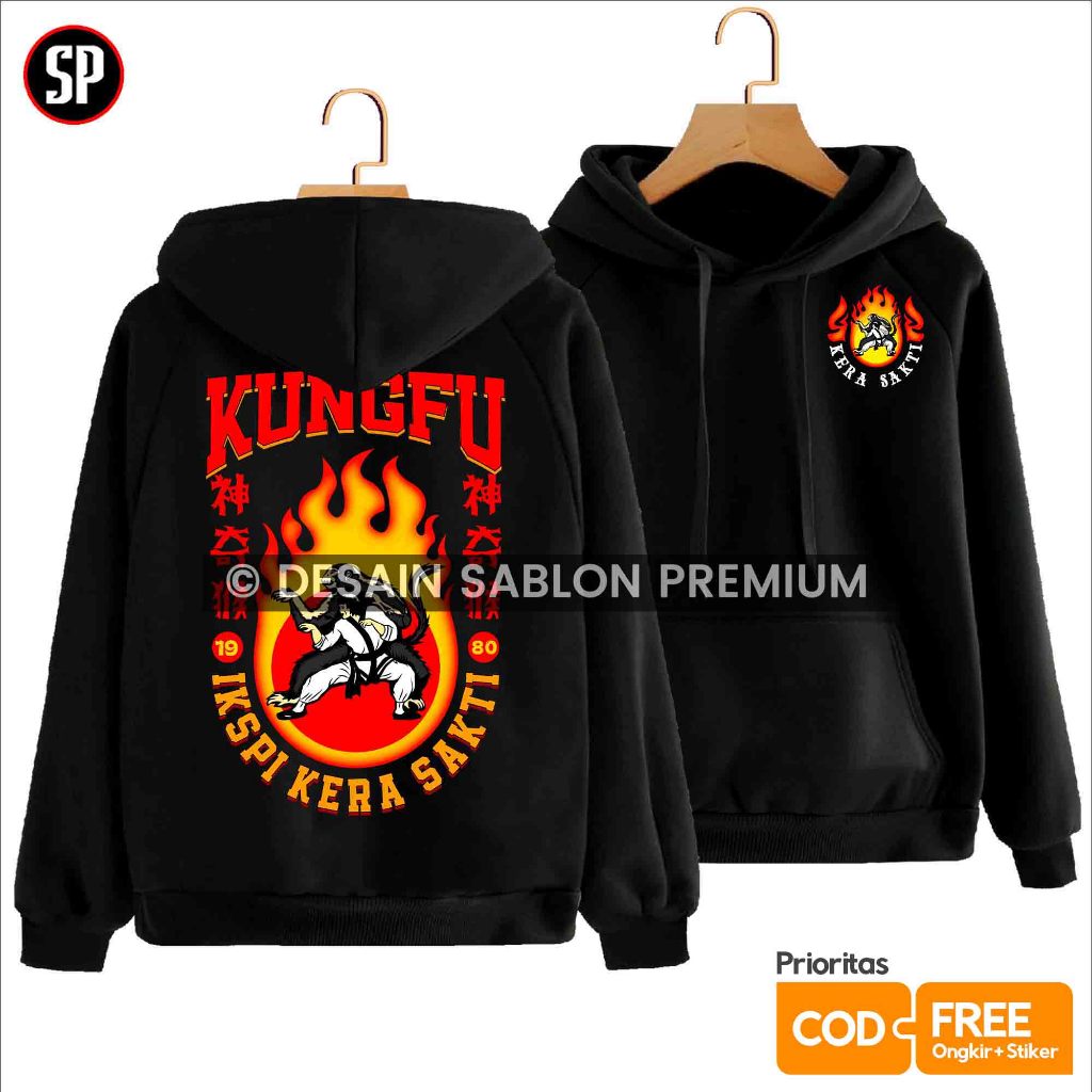 DISTRO HOODIE IKSPI KERA SAKTI Terbaru Desain Exlusive - Baju Kaos KS Kera Sakti Pasker Liar Galaks 