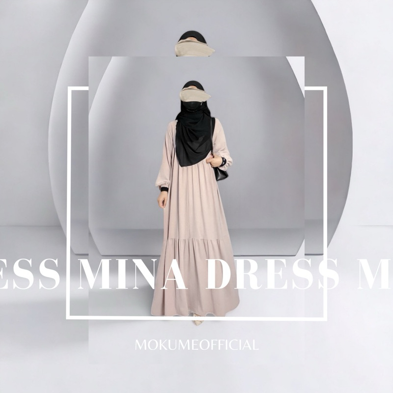 Gamis wanita terbaru Mina Dress Crinkle Airflow