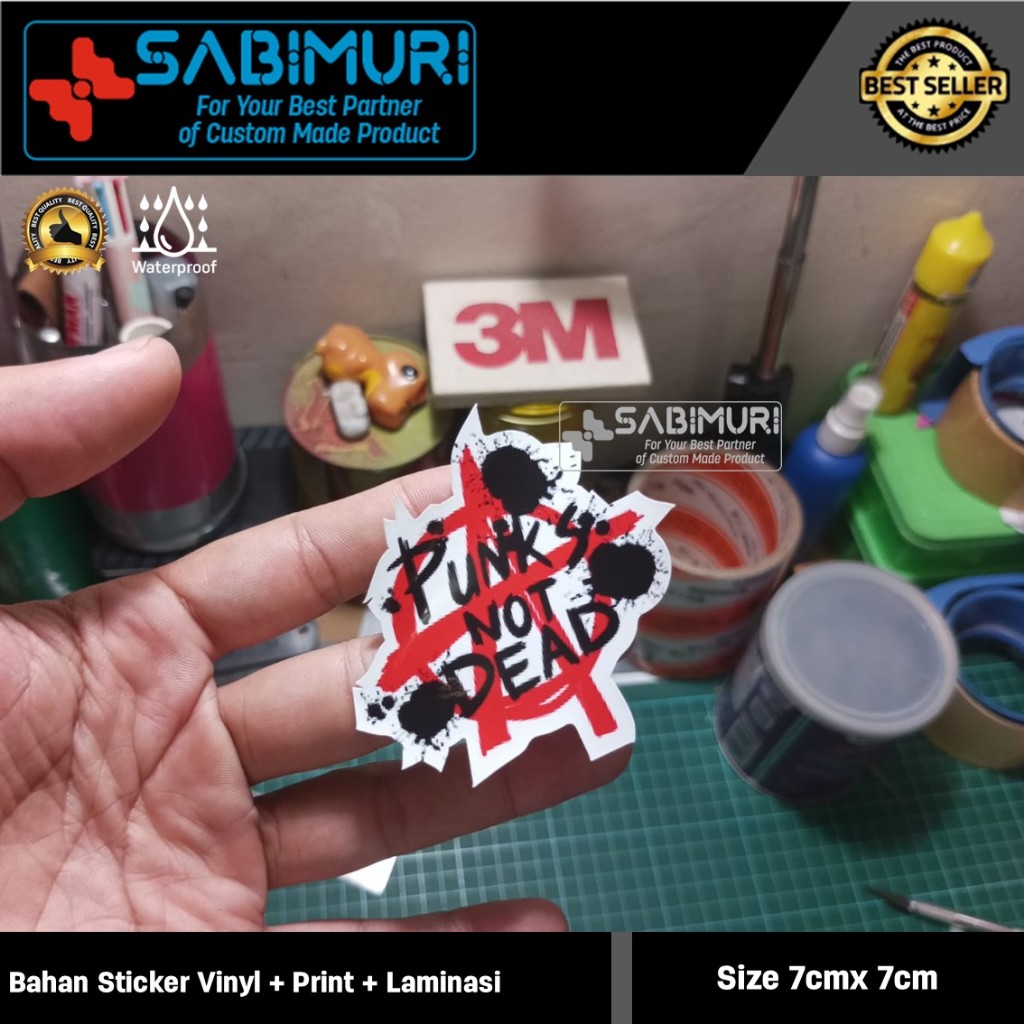 Stiker Vinyl - Punk Not Dead