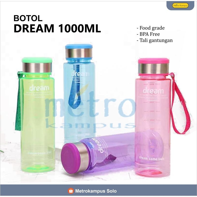 [Random] Botol Minum Dream 1 Liter  Botol Minum Anak Tumblr Minum Aesthetic