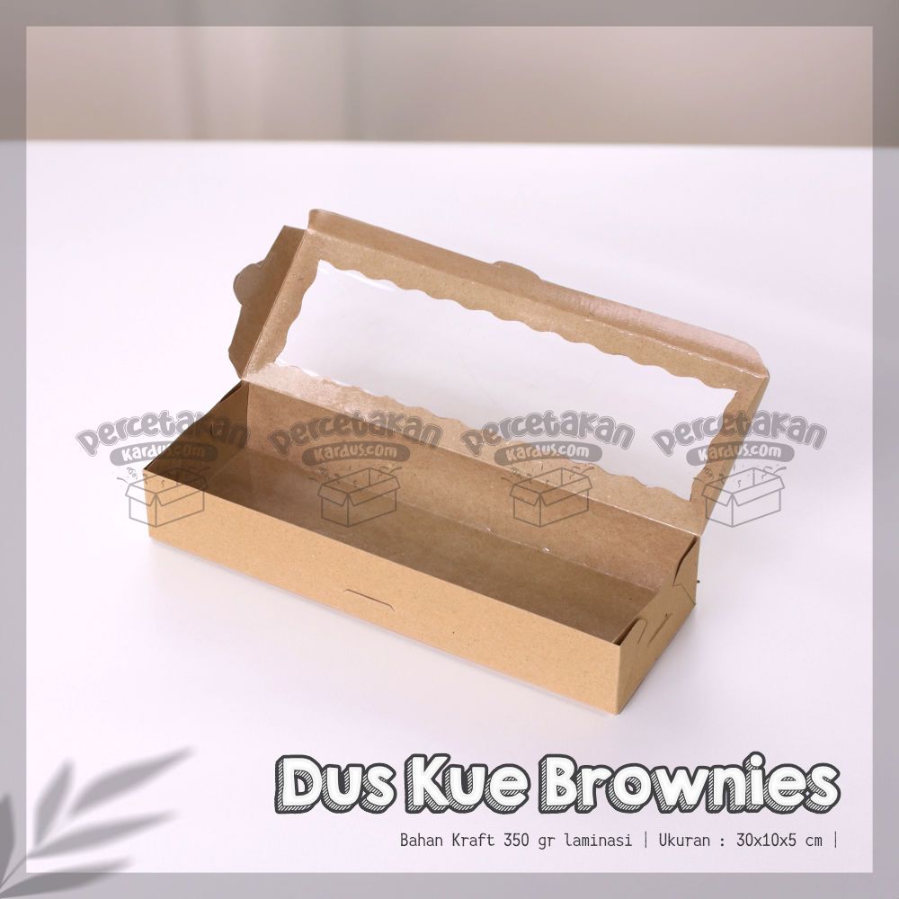 

Dus Brownies / Kue Laminasi Ukuran 30x10x5 CM