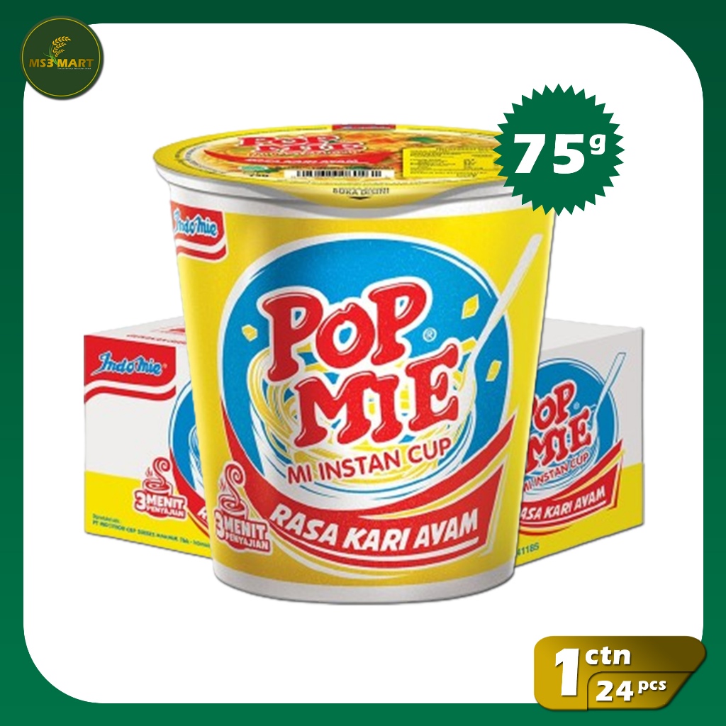 

Pop Mie Kuah Rasa Kari Ayam 75 Gr 24 Pcs 1 Dus | MS3 Mart