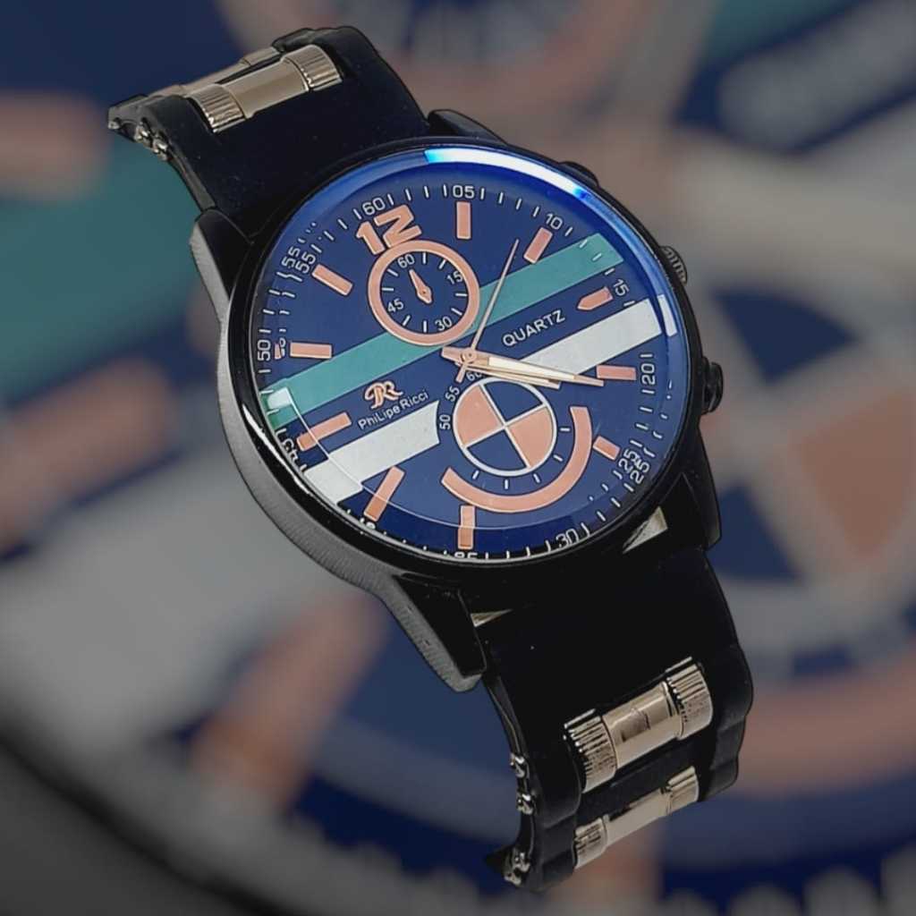 JAM TANGAN PRIA PHILIPE RICCI ANALOG TALI KARET