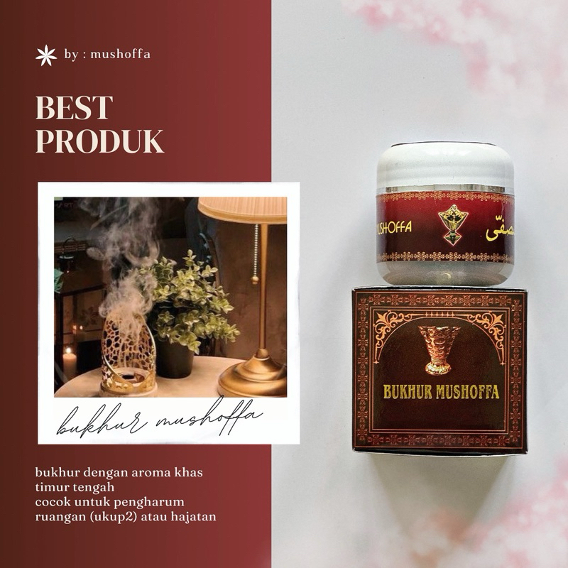 bukhur mushoffa merah bukhur arab aroma terapi pengharum ruanga