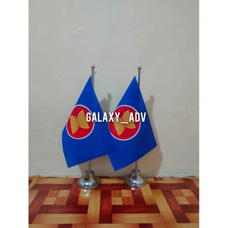 

tiang stainless+bendera meja - LOGO ASEAN