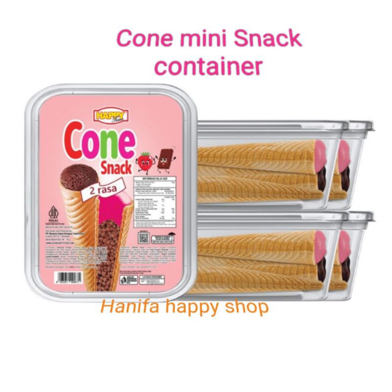 

Happy time - cone Snack container 2 rasa