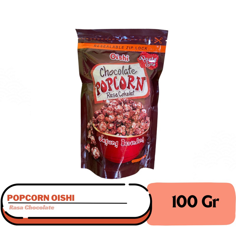 

Oishi Coklat / Caramel Popcorn/ Camilan Snack Jagung Pop Corn Coklat / Karamel 100 Gram murah