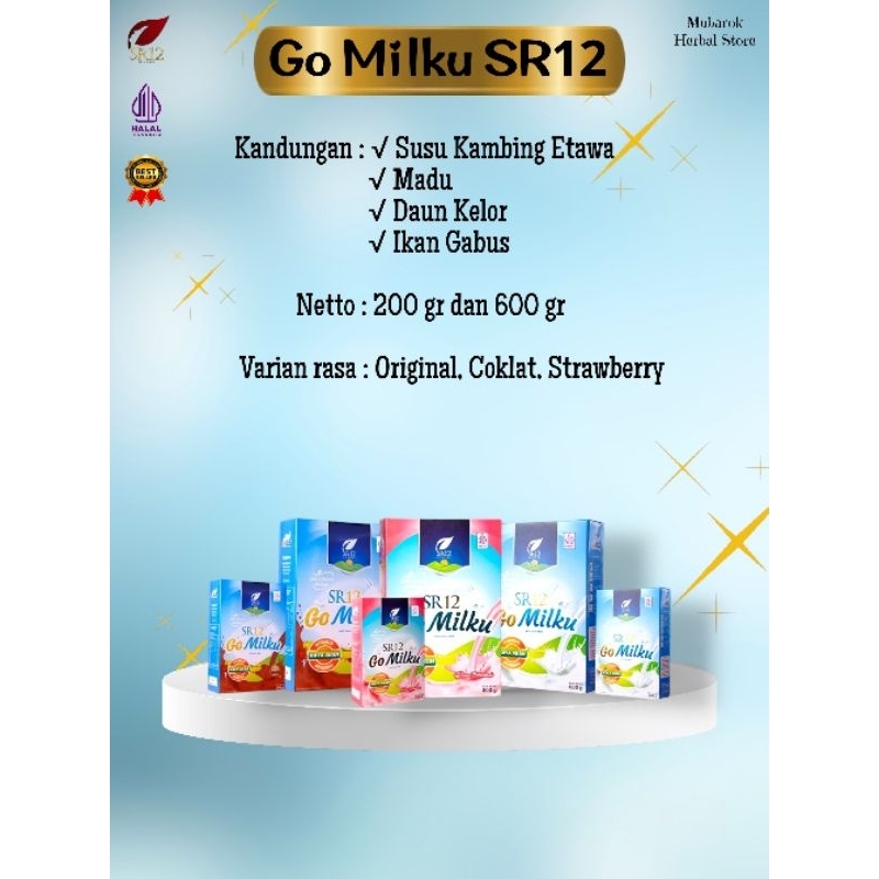 

GOMILKU SR12 Susu kambing etawa SR12 dengan madu dan ikan gabus