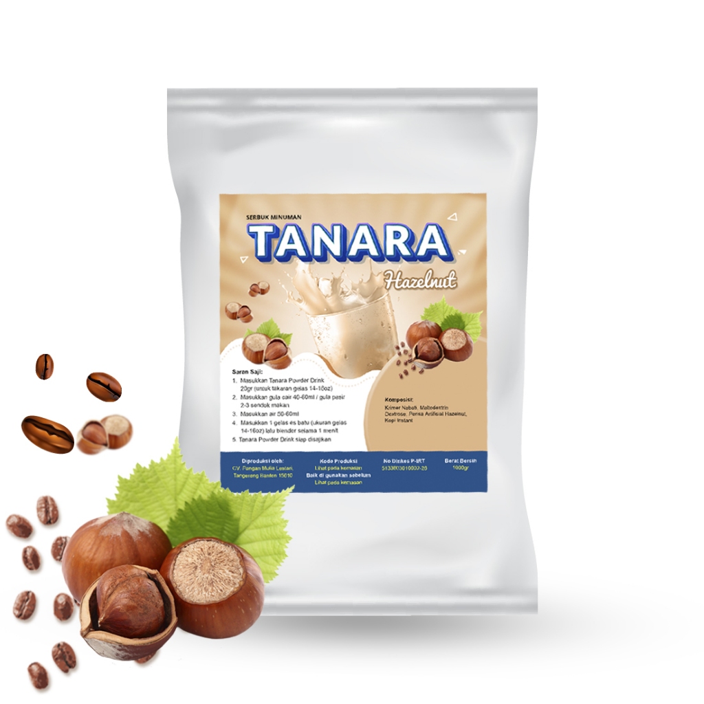 

Bubuk Hazelnut 500gr - Minuman Bubble Drink Aneka Rasa - Tanara Powder