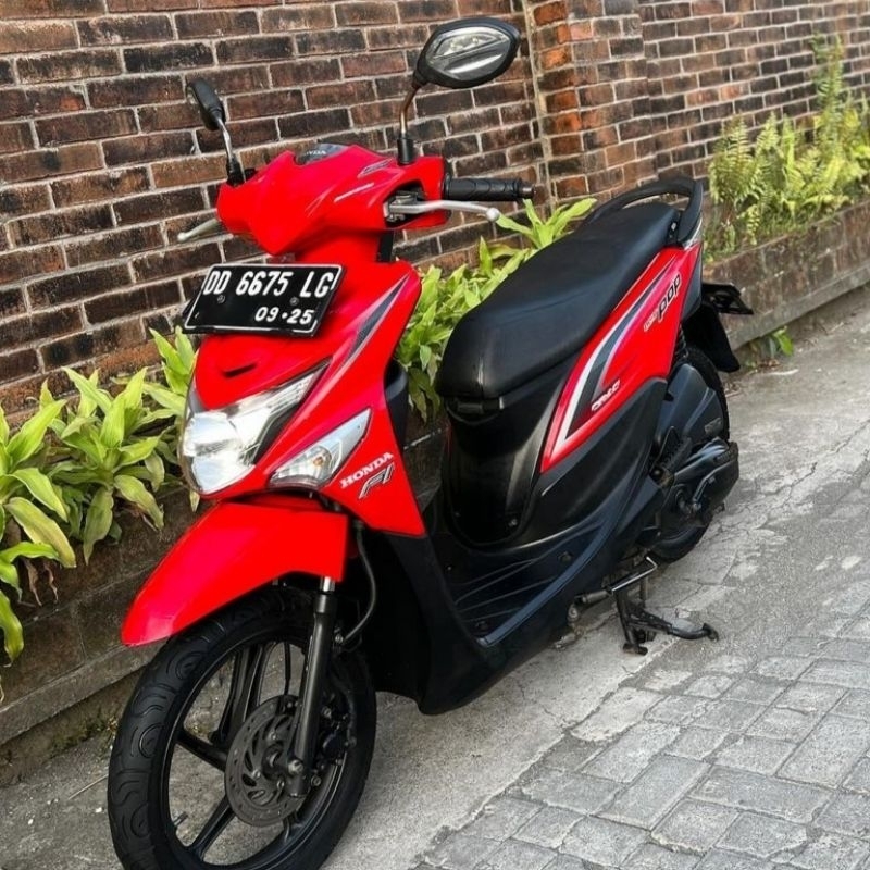 Striping lis sticker standar ORI honda beat pop 2017 merah idling stop stiker beat pop merah 2017