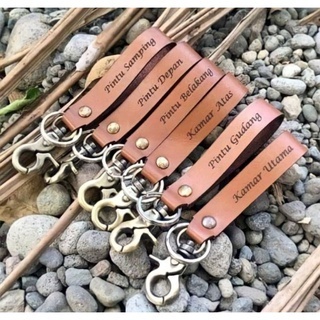 Gantungan Kunci Kulit Sapi Asli Custom - Gantungan Kunci Kulit Premium Custom