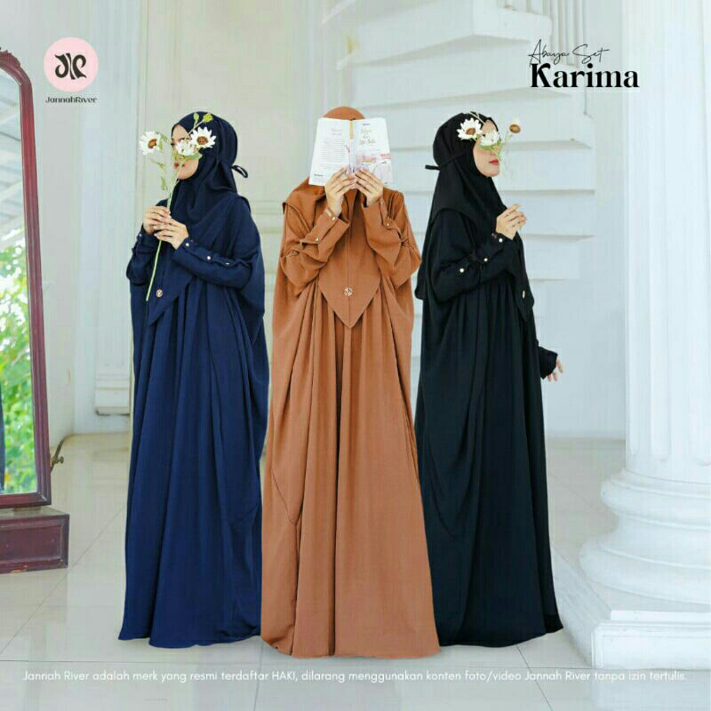 Abaya Set Karima Ori Jannah River || Abaya Set Premium by Jannah River