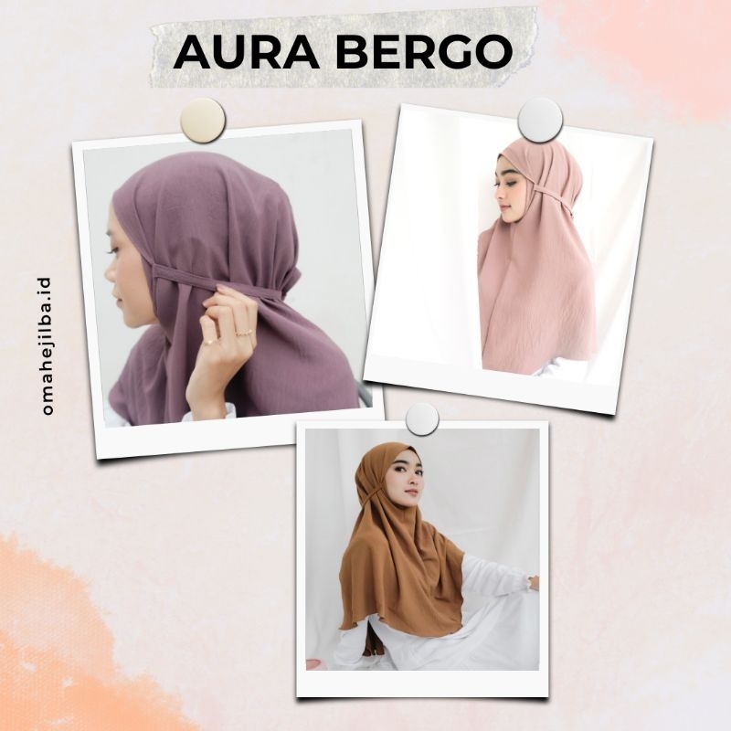 Jilbab Instan | Aura Bergo Crinkle Premium