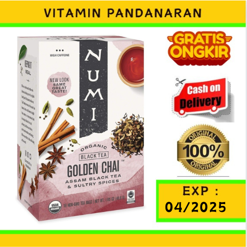 

NUMI Teh Organik Alami Golden Chai Tea Organic 18 Teabags 46.8g