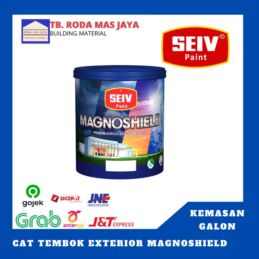 Cat Tembok / Cat Premium Eksterior / Seiv Magnoshield Eksterior