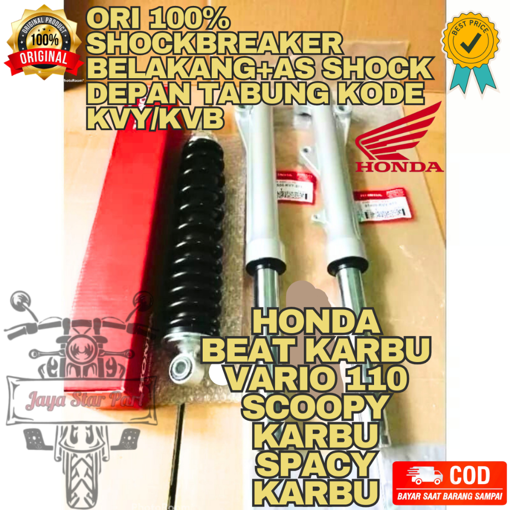 ORIGINAL HONDA SHOCKBREAKER BELAKANG+AS SHOCK DEPAN TABUNG KODE KVY/KVB ASLI ORIGINAL YAMAHA ORI YGP