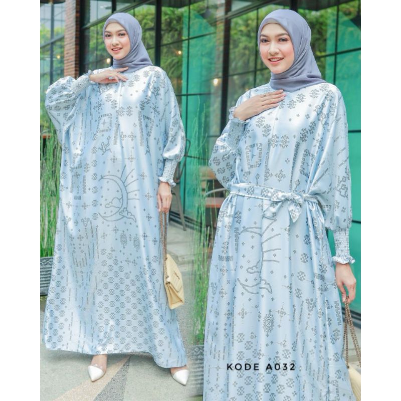 Kaftan Silk Premium Jumbo LD 120 Zulina kode A032