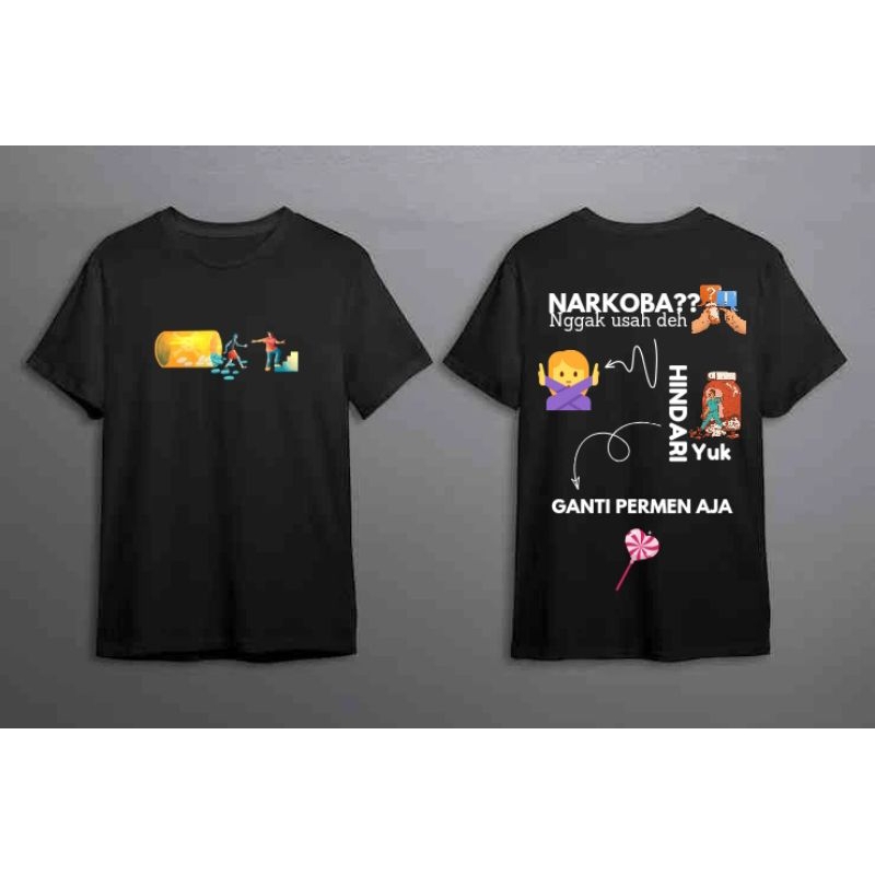 sablon kaos narkoba