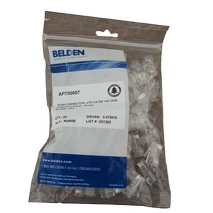 Connector BELDEN RJ45 Cat5 e / CONECTOR RJ 45 CAT 5 BELDEN RESMI
