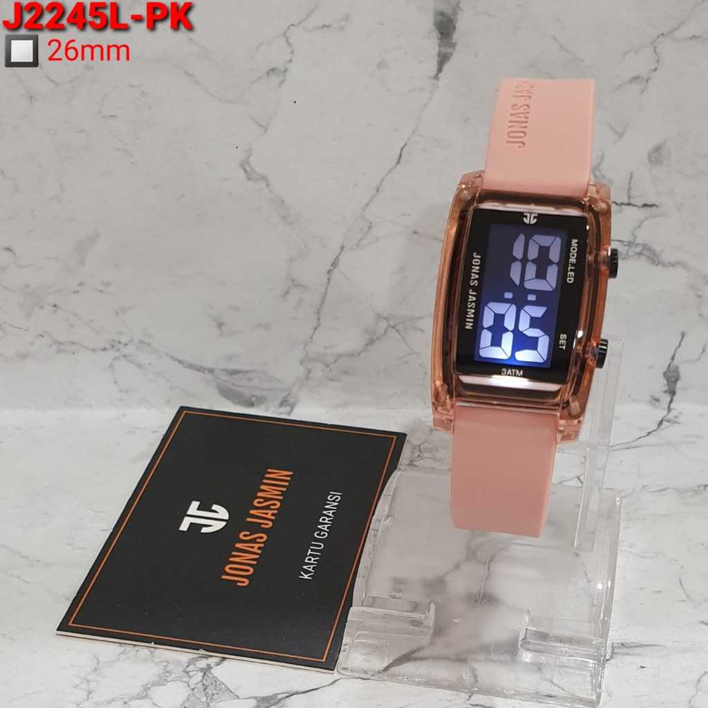 Jam Tangan Jonas Jasmin 2245 Digital Karet Original Wateresistan