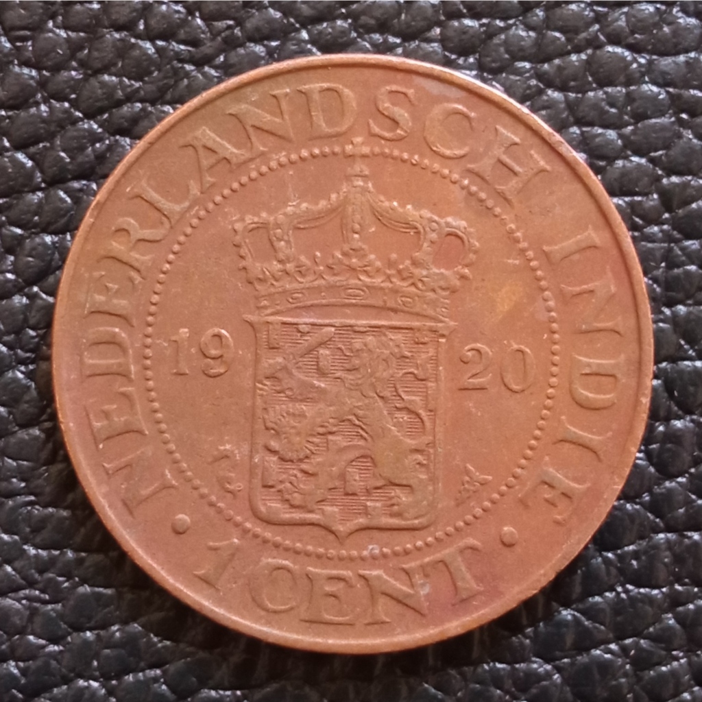 Koin Kuno Ned Indie Zaman Penjajah Belanda 1 Cent tahun 1920 | Koin Asing Mancanegara