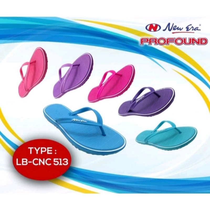 [KODE C] Sandal Jepit Wanita New Era (LB-CN513) | Sandal Jepit Wanita Karakter Bear | Sandal Wanita 