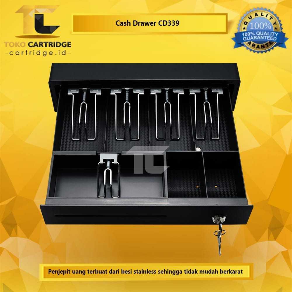 Laci Kasir Iware CD-339 RJ11 Cash Drawer Laci Kasir 5 Slot Kertas 2 Bill Coin New