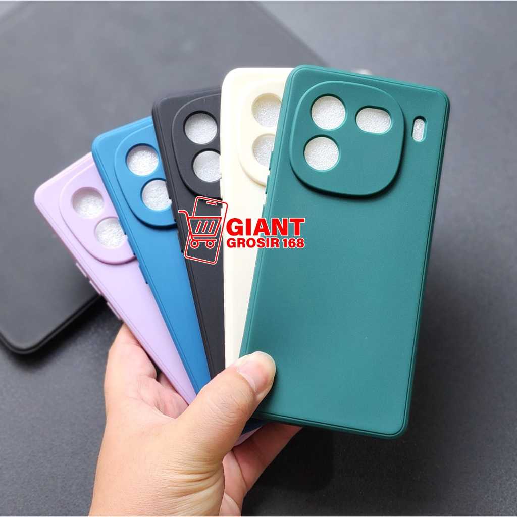 IQOO 12 CASE MACARON SQUARE LIQUID CASE IQOO 12