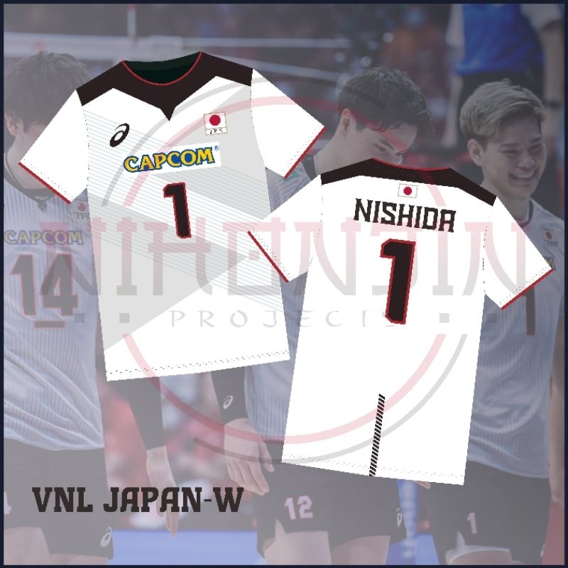Jersey VNL Jepang Putih