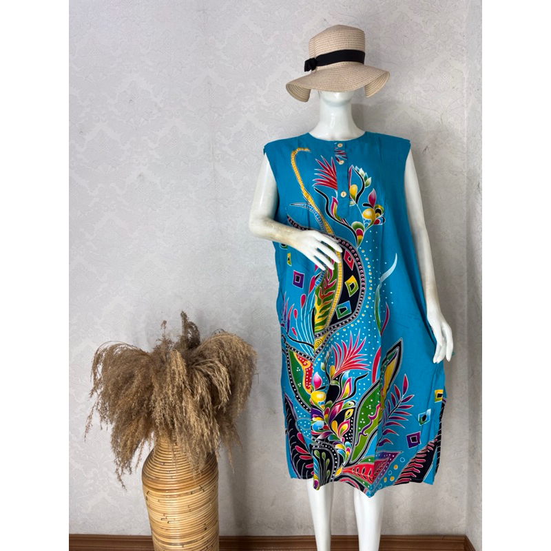 Daster Wanita Kencana Ungu Label Biru | Dress Perempuan Yukensi YCS KUB ada Kantong Busui Friendly (