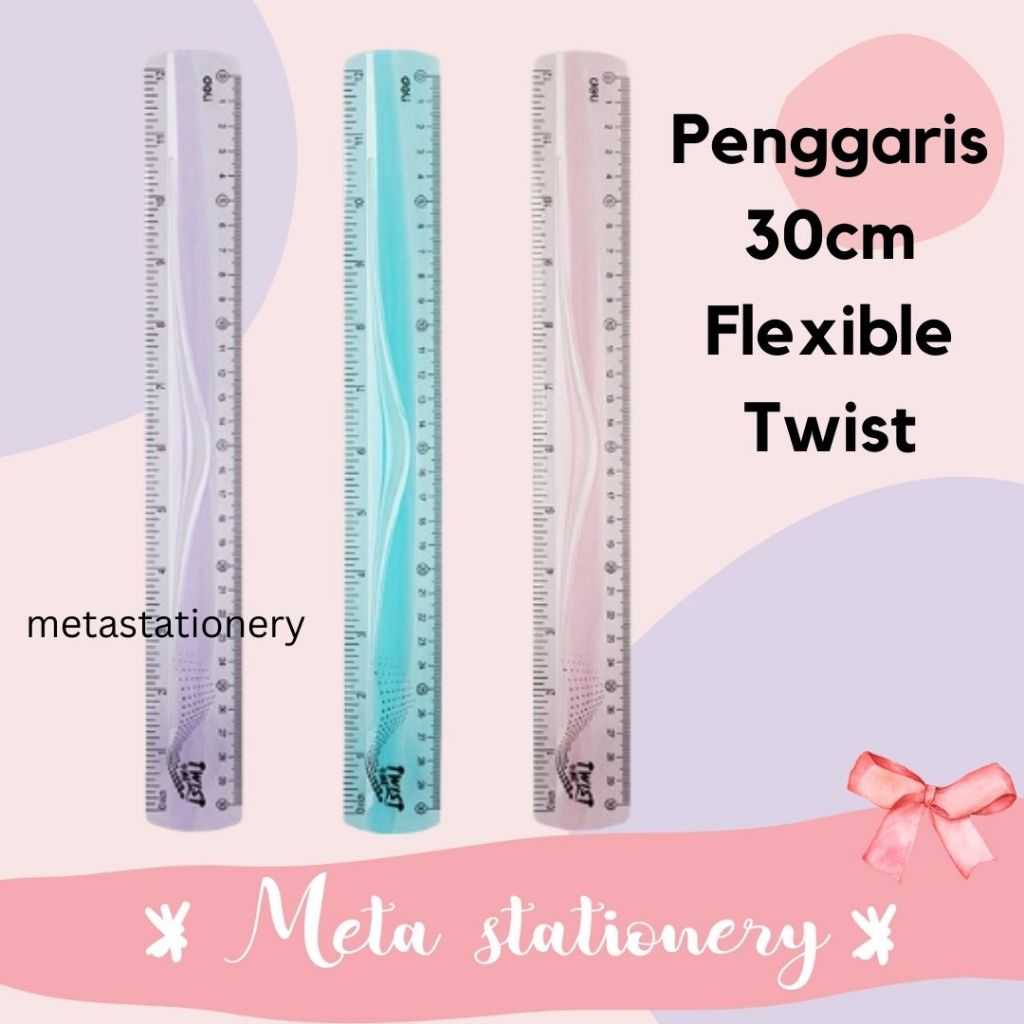 

Ruler / Ultra Flexible Ruler / Penggaris Lentur 30cm Deli EH21