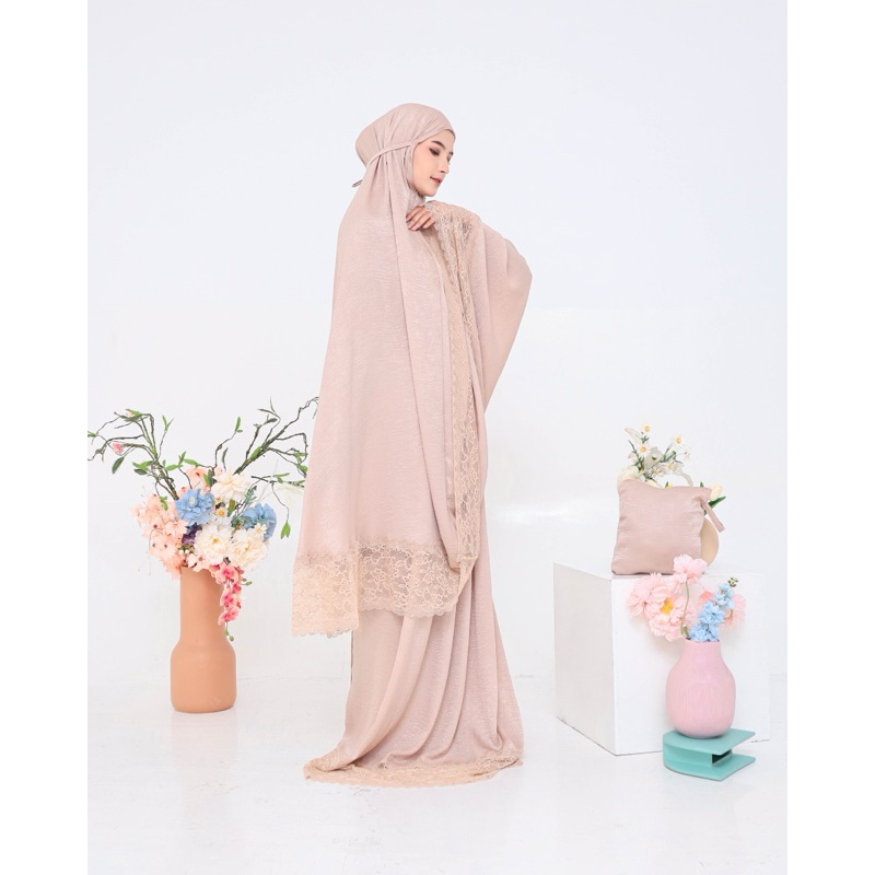 Mukena Santorini Renda Besar Jumbo by Fahijablove