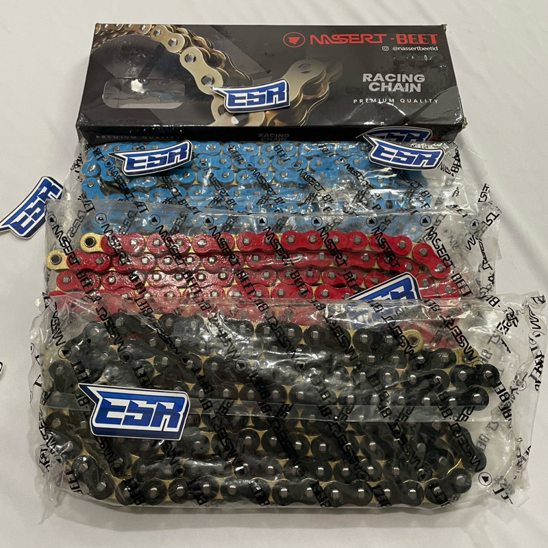 Rantai Nassert Beet Hitam Biru Merah 520HO-130L O-Ring