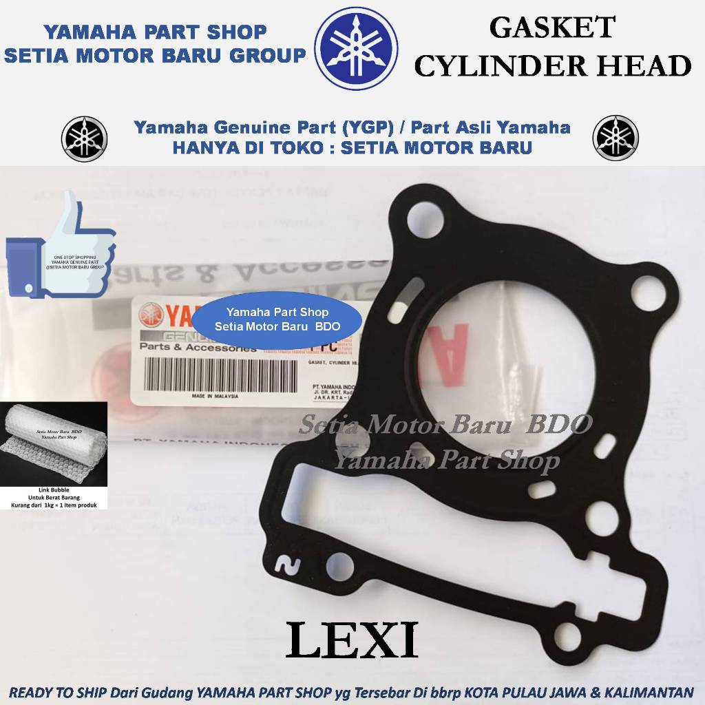 Gasket Cylinder Head Pak Packing Kop Lexi Asli Yamaha