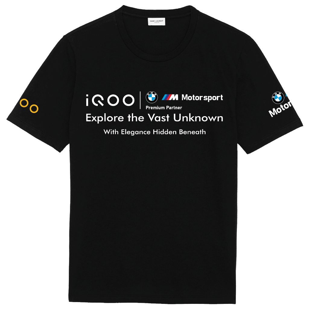 Kaos Tshirt Baju Official Vivo IQOO 12 5G | BMW Motorsport Premium Partner Monster Inside Flashgip K