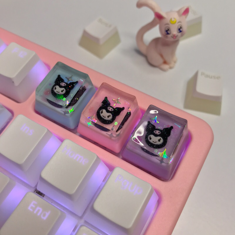 artisan keycaps resin || Kuromi