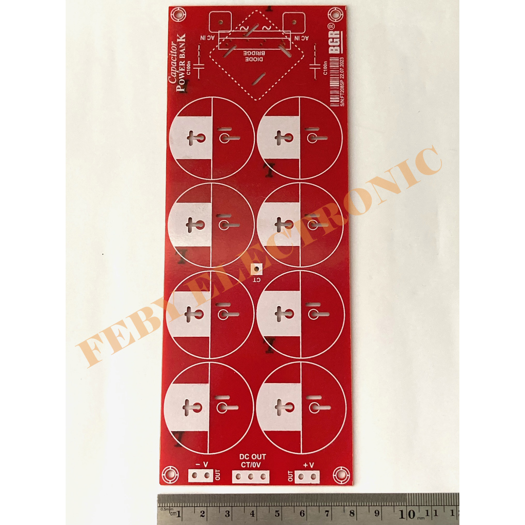 PCB POWER SUPPLY 8 ELCO