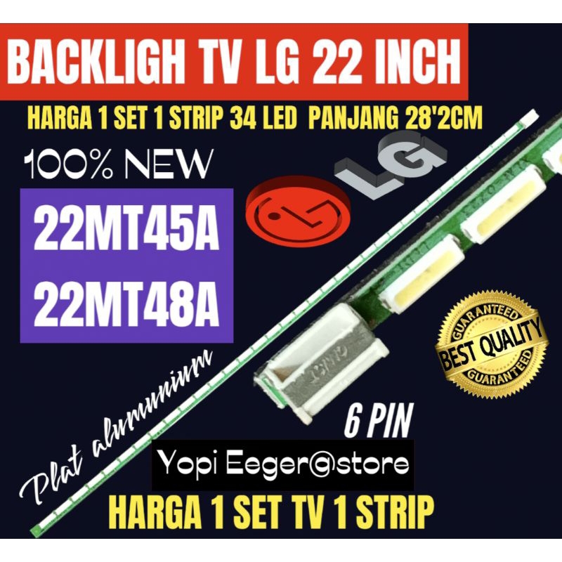 BACKLIGHT TV LCD LED LG 22 INCH 22MT45A- 22MT48A BACKLIGHT TV 22 INCH