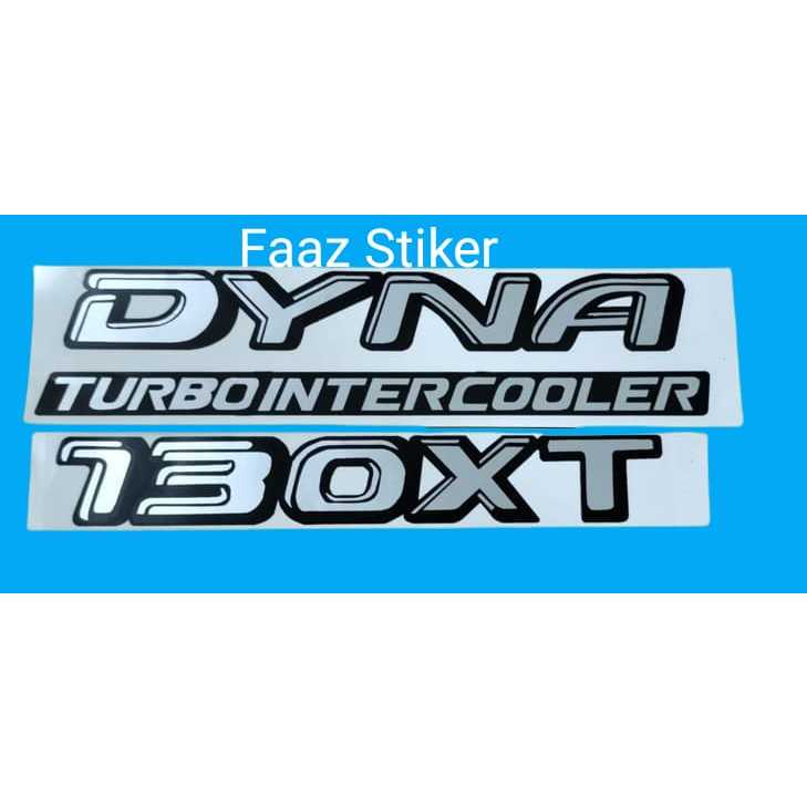 STIKER DEPAN MOBIL DYNA/DYNA TURBO INTERCOOLER 130XT