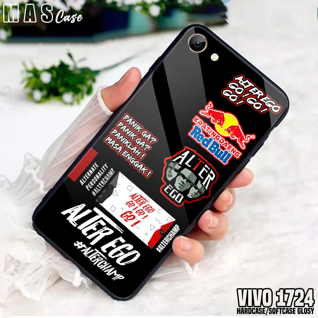 Case VIVO 1724 - Casing Hp VIVO 1724 ( ESPRT ) Silikon Hp VIVO 1724 - Softcase Glass Kaca - Kondom H