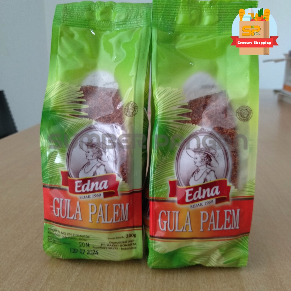 EDNA Gula Palem / Palm Sugar 200gr / Aren / Gula Semut/ Gula palem 1 DUS