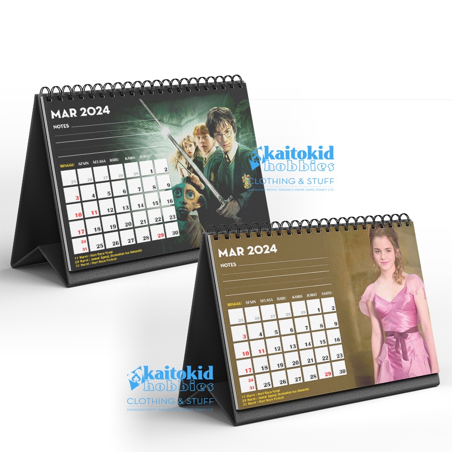 

Kalender Meja 2024 HARRY POTTER Calendar bisa custom desain bebas
