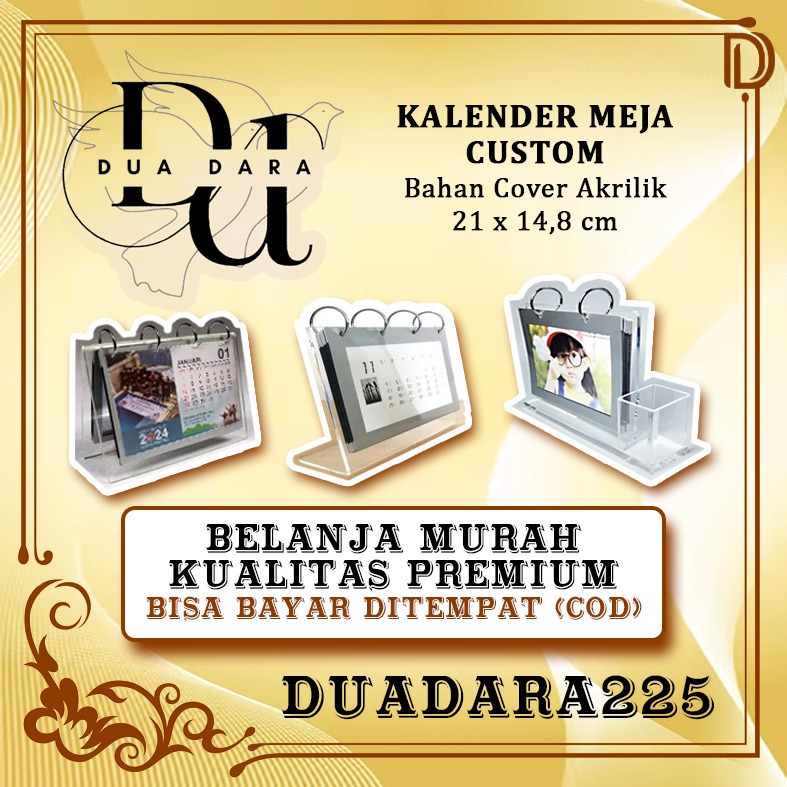 

Acrylic Stand Calender A5 / Stand Holder Menu A5