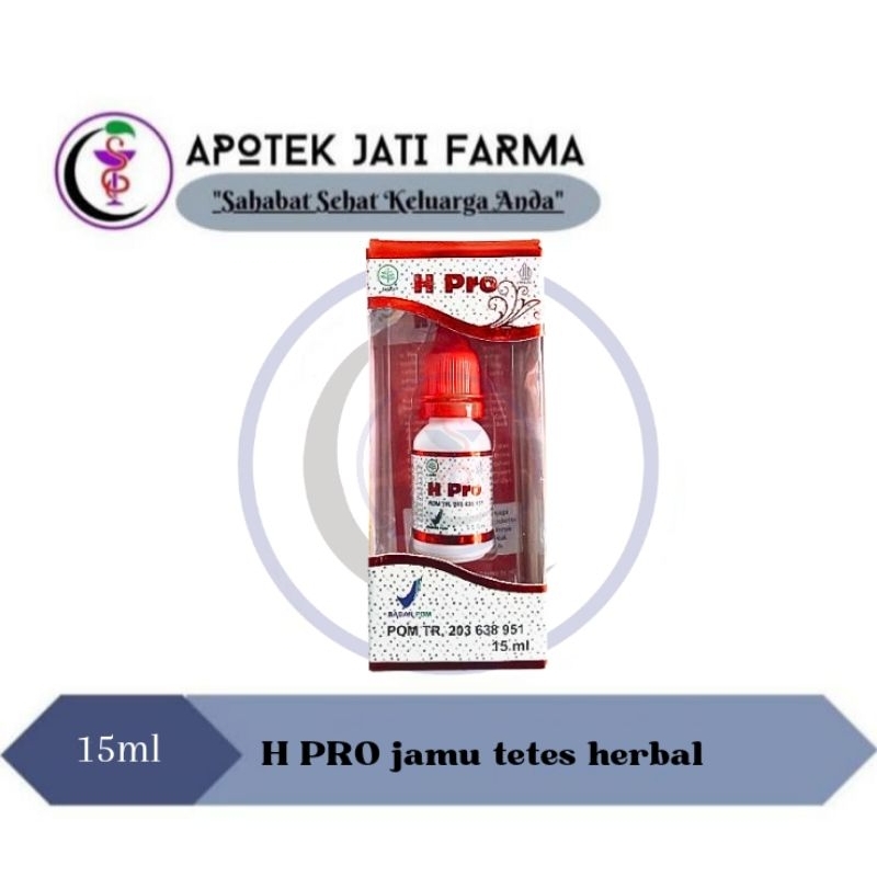 

H PRO jamu tetes herbal 15ml