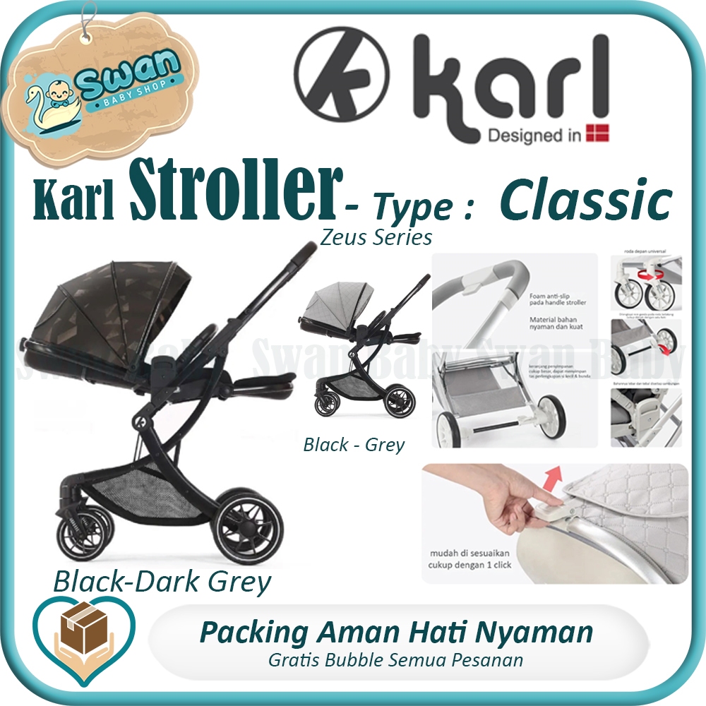 Karl Baby Stroller Zeus Classic Stoller Bayi