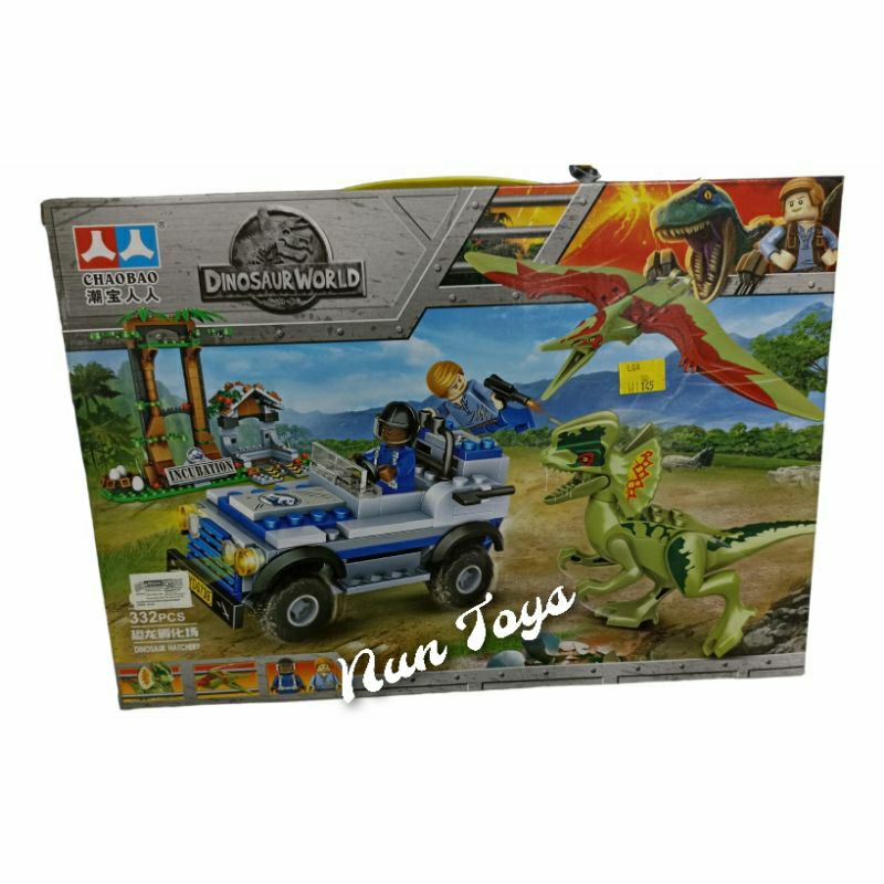 Mainan Lego Mobil Jeep Dan Dinosaurus World