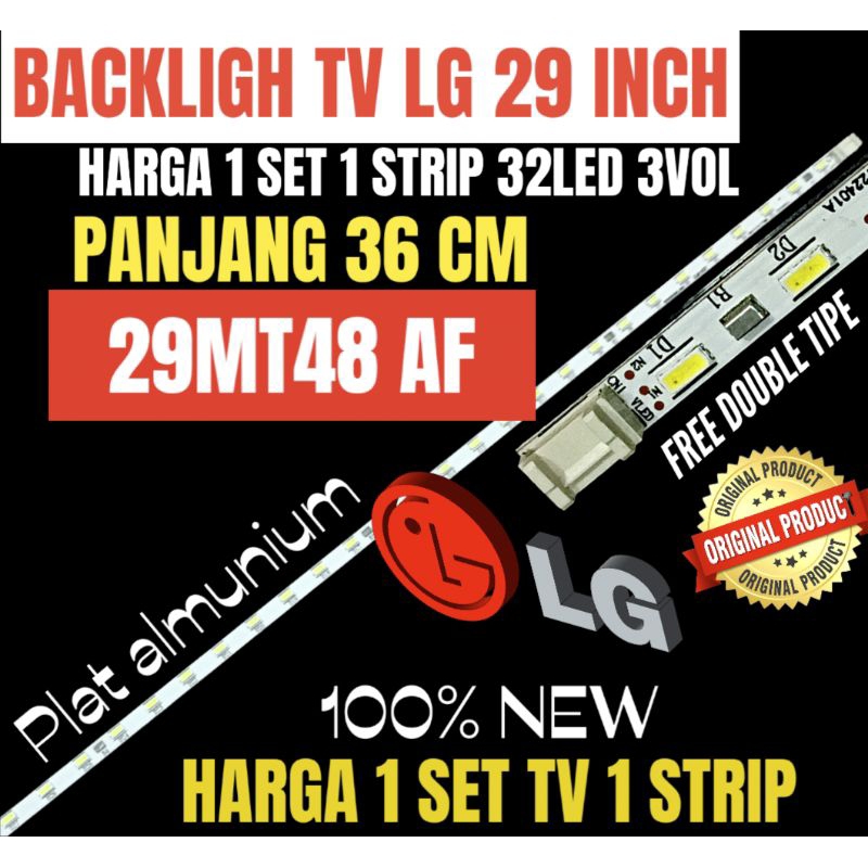 BACKLIGHT TV LCD LED LG 29 INCH 29MT48AF BACKLIGHT TV LG 29 INCH