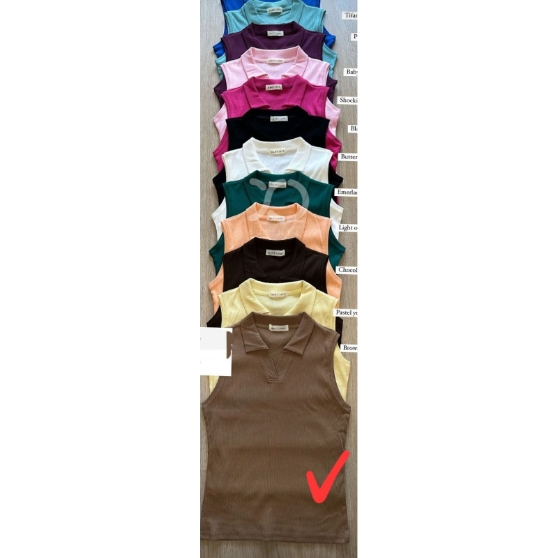 MARY JANE COZY BKK POLO Tank TOP