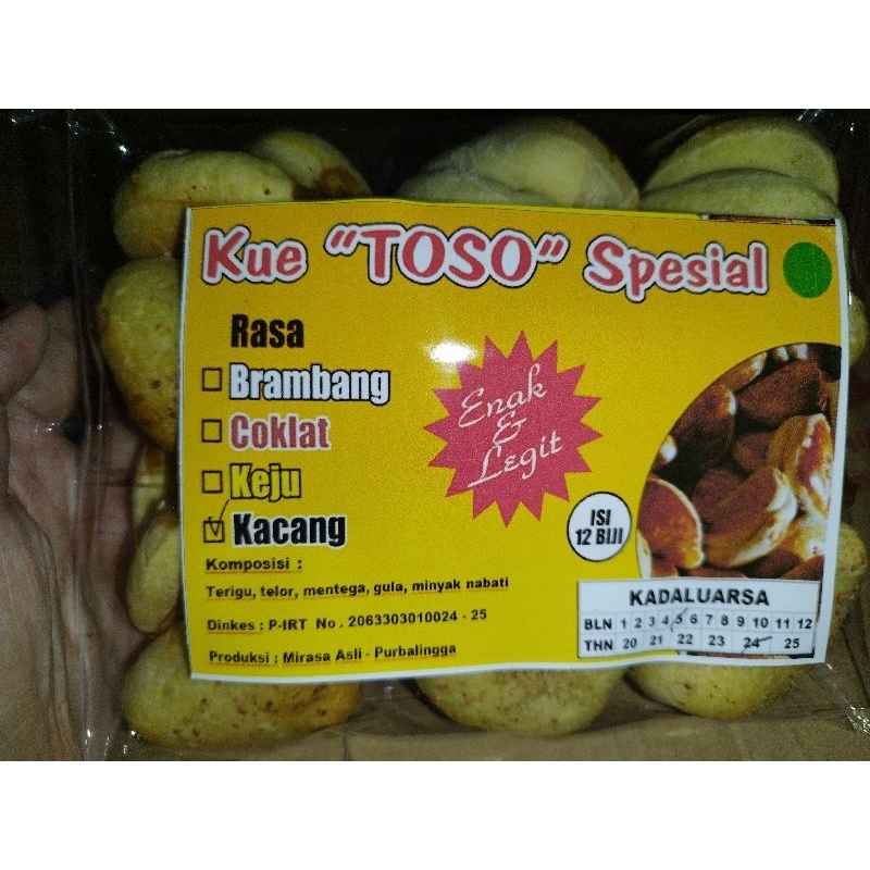 

Kue Toso Spesial Mirasa Asli Purbalingga